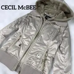 セシルマクビー　ジャケット　ベスト　ファー付き　スタジャン　チェーン　平成ギャル