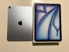 美品 iPad Air M2 ブルー 256GB 11インチ 容量100% 11インチiPad Air（M2）Wi‑Fi 256GB - ブルー [整備済製品] - Apple