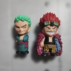 ワンピース　ロロノア・ゾロ　ユースタス・キッド　ソフビ　2個セット