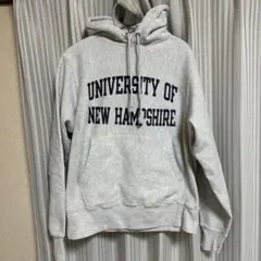 JAM購入商品　Champion グレー フード付きパーカー 大学名プリント