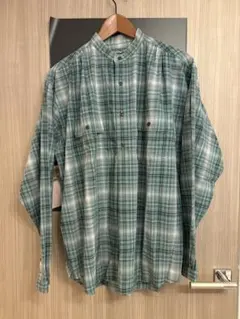 BROWN by 2-tacs stand collar shirt Lサイズのサムネイル