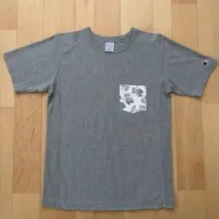 Champion Reverse Weave ポケットTシャツ グレー L