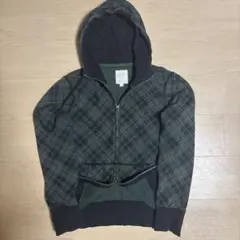 00s OLD UNIQLO ダブルジップパーカー y2k チェック