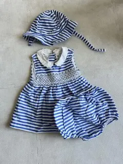 【ラルフローレン】18Mストライプ ワンピースセット