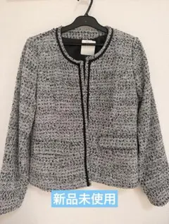 【新品未使用】ツイード ノーカラージャケット 11AR M相当 フォーマル