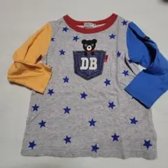 DOUBLE B 星柄 長袖カットソー　　100cm