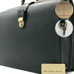 新品未使用●バーバリー ダレスバッグ ノバチェック ホース レザー 黒 廃盤品