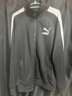 PUMA T7 トラックジャケット ジャージ ブラック ホワイトのサムネイル