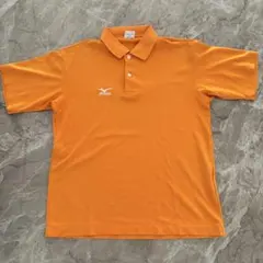 MIZUNO ミズノ ポロシャツ オレンジ Mサイズのサムネイル