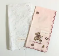 新品未使用 ジルスチュアート ハンカチ ベア 刺繍 セット
