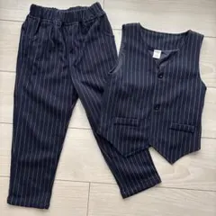 SHEIN ストライプ ベスト パンツ セット 110cm