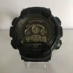 稼動品　BLUE PLANET J-171 デジタル腕時計 ブラックのサムネイル