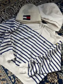 POLO Ralph Lauren ロゴボックスパーカー　ボーダー