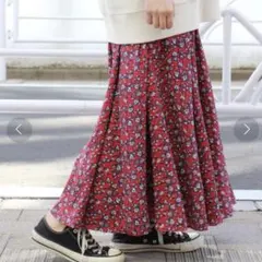 フレアスカート ロングスカート