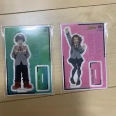 緑谷出久 お茶子 アクリルスタンドセット　僕のヒーローアカデミア　くら寿司