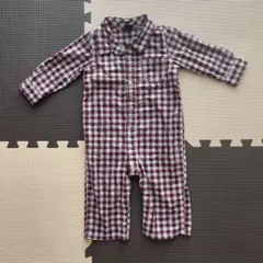 babyGap チェック柄ロンパース 12-18M/80cm