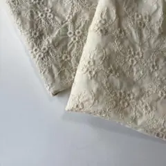 刺繍生地 レース生地 はぎれ ハンドメイド スタイ ハンカチ