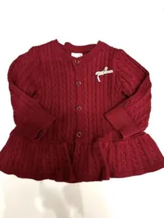 petit main ケーブル編みカーディガン 70