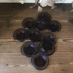 No4880 未使用　籃胎漆器　茶托10枚セット　網目模様　茶道具　送料無料