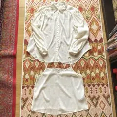 【中古】ユニクロC ボリュームブラウス　Sサイズ　キャミソール