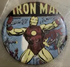 絶版　19年製　【アイアンマン】marvel ヴィンテージ デザイン　缶バッジ 絶版 19年製 【アイアンマン】marvel ヴィンテージ デザイン 缶バッジ