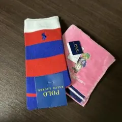 Polo Ralph Lauren ストライプソックス &タオルハンカチ