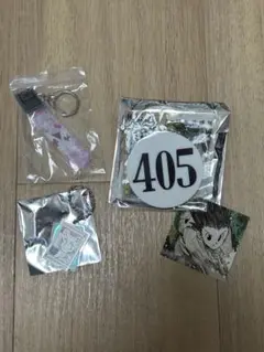 HUNTER × HUNTER ゴン ヒソカ キーホルダー ナンバープレート缶バ