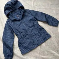 GapKids ナイロンジャケット　アウター　紺色　水玉 120cm 子供服