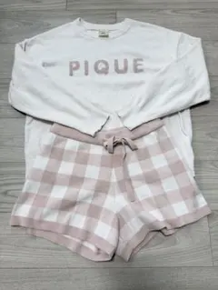 GELATO PIQUEジェラートピケ ルームウェアパンツ、ピンク　フリーサイズ