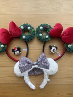 東京ディズニーリゾート！ディズニークリスマス2024 ミニーカチューシャセット