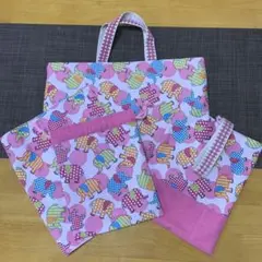 SALE入園セット　入学セット　4点セット　女の子　ハンドメイド