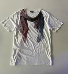 ABAHOUSE スカーフ風プリント Tシャツ ホワイト サイズ2のサムネイル