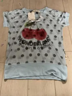 新品　タグ付き　Listen Heartbeat さくらんぼ柄 Tシャツのサムネイル