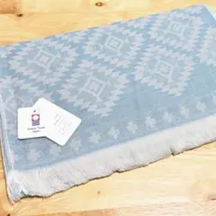 今治タオル ストール マフラー 今治 ガーゼ 今治マフラー ブルー