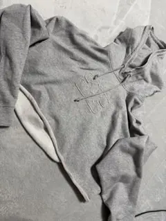 GANNI グレー クロップドフーディ