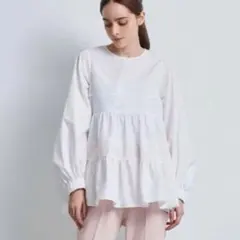 【美品】yori ぬくぬくティアードブラウス Yori ぬくぬくティアードブラウスの通販はau PAY マーケット - 輸入