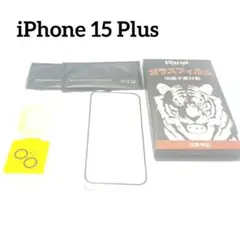 iPhone 15 Plus ガラスフィルム + カメラフィルム 各2枚