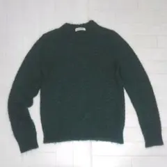 UNITED ARROWS ユナイテッドアローズ モヘア セーター 緑 編み柄
