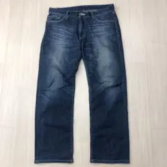ユニクロ ストレッチ ソフトジーンズ デニムパンツ ストレート 33