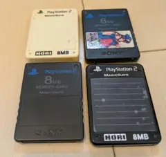 【PS2】メモリーカード　４枚セット