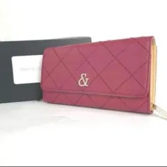 新品 ピンキー&ダイアン 長財布 財布 赤　レッド レディース d26　レザー