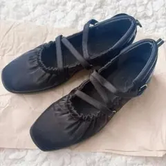 美品⭐︎LE TALON Lエラスティックスニーカー ブラック［A134］