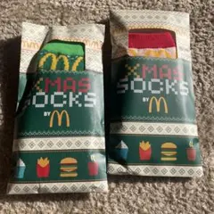 レア！フランスマックドナルド限定クリスマスソックス