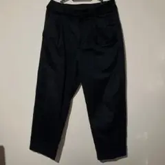 紳士　ストレッチチノタックワイドパンツ ブラック W73