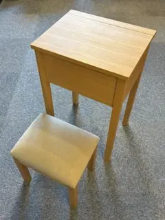 無印良品ドレッサー（タモ材ナチュラル）　イス付き 無印良品ドレッサー（タモ材ナチュラル） 無印良品ドレッサー