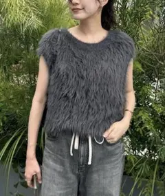 Whim Gazette ウィムガゼット　2wayネック　ノースリーブニットのサムネイル