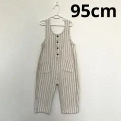 tete a tete ストライプ オーバーオール サロペット 95cm