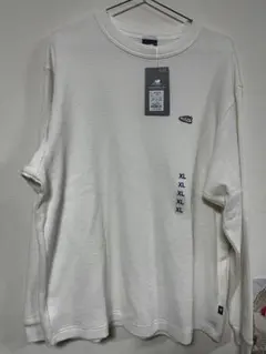 ニューバランス 長袖 Tシャツ シューパッチワッフルロングスリーブTシャツ 白のサムネイル