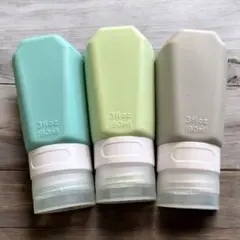シリコン製旅行用トイレタリー容器 3oz/持ち運びシャンプーボトル/携帯用ボトル