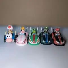 マリオカート　の　プルバックカー　5台